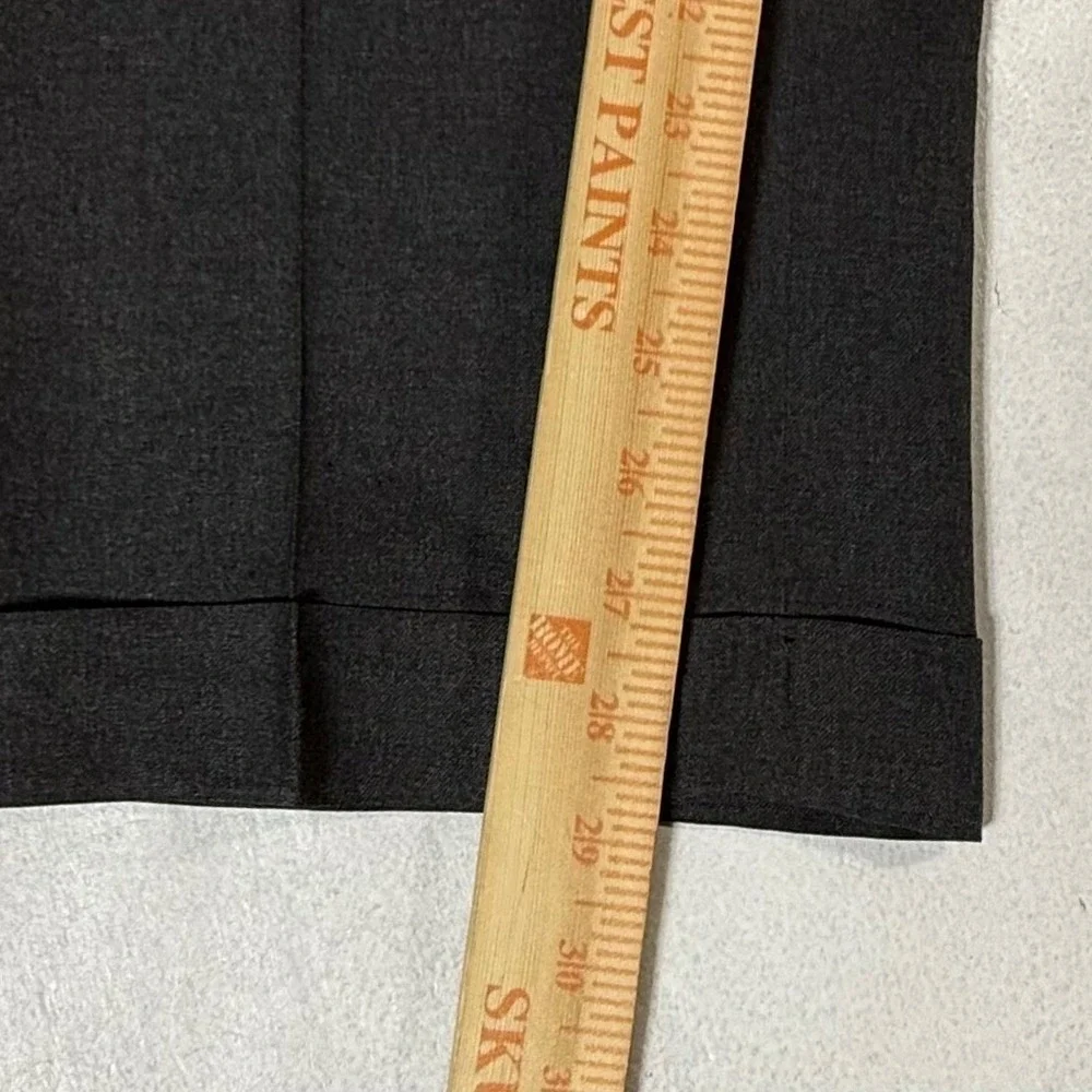 Lauren Ralph Lauren Pleated Wool Dress Pants‎ Trousers Mens 38x30 Charcoal Gray